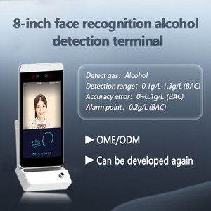 Machine de détection d'alcool biométrique de type bureau avec reconnaissance faciale, contrôle d'accès et pointage des présences pour chauffeurs de <span class=keywords><strong>bus</strong></span> avant le poste - Product Image 3