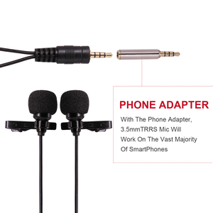 Doble cabeza de <span class=keywords><strong>Podcast</strong></span> de la grabación del micrófono para teléfono móvil - Product Image 1
