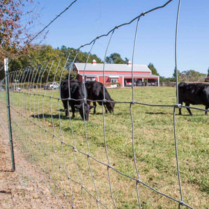 Woven <b>Wire</b> Fence Galvanized Knitted <b>Wire</b> <b>Mesh</b> Cattle Fence Woven Technique Farm Fence for Grassland - Product Image 4