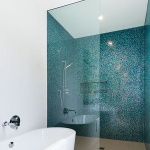 <span class=keywords><strong>Mosaïque</strong></span> <span class=keywords><strong>de</strong></span> carreaux <span class=keywords><strong>de</strong></span> piscine 3D en forme <span class=keywords><strong>de</strong></span> cube bleu, mini diamant, Honeyberry, liquidation, 30 x 30 mm, brillant - Product Image 2