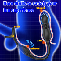 LeYa Nouveau Jackman Plug Anal Vibrant Télescopique à Trois Anneaux, Contrôlable par Application, Dilatateur, Jouets Sexuels pour Hommes et Femmes, Masturbation Adulte