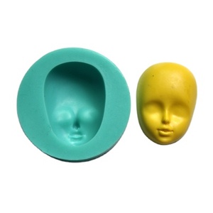Z4 Silicone Mold 3D Baby Face Shape Fondant <strong>Chocolate</strong> Decorating Diy Sugarcraft,polymer Clay Soap Making,<strong>Doll</strong> Making Sets