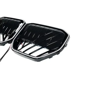 For X3 G45 2024 2025 Car Front Bumper Single Line With <b>LED</b> <b>Light</b> Racing Grilles Protector <b>Cover</b> Auto Accessories - Product Image 5