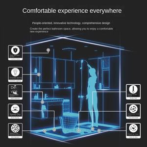 ห้องน้ำสำเร็จรูปอลูมิเนียมอัลลอยด์คุณภาพระดับมืออาชีพ พร้อมอ่างอาบน้ำขนาด 2315 - ห้องอาบน้ำแบบรวมทันสมัยสำหรับบ้านและโรงแรม - Product Image 6