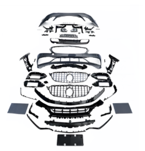 Nouveau kit carrosserie de style AMG premium 2021 pour Classe C W205, plastique PP de haute qualité, ensemble pare-chocs avant/arrière, ajustement parfait à 100%, convertit en <span class=keywords><strong>C63</strong></span> <span class=keywords><strong>S</strong></span> - Product Image 3