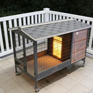 Abri pour chat d'extérieur de style cabane rustique - Construction en bois jointé pour les retraites en forêt - Product Image 4