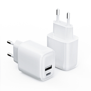 PD0204 Chargeur mural 20W personnalisé en usine PD + QC3.0 Charge rapide Cargador <span class=keywords><strong>Rapido</strong></span> Adaptateur de voyage pour chargeur de téléphone portable 16e - Product Image 1