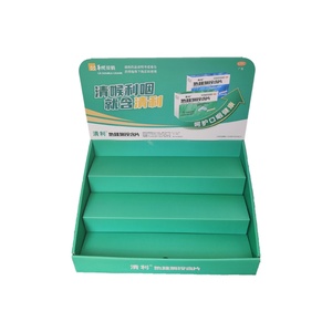 Customized Eco-Friendly Foldable CMYK Printed Cardboard Counter Display Retail Countertop Carton Display <b>Box</b> for Spray Medicine - Product Image 3