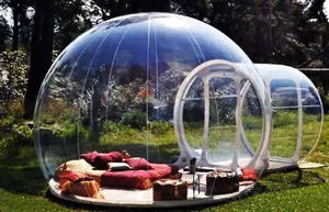 Nuevo diseño de moda blanco transparente ABS + PMMA + PU termoformado vacío formando fuerte suave tienda de cúpula al aire libre - Product Image 5