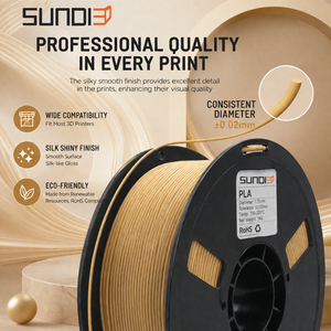 Filamento PLA SUNDI3D de 1.75 mm ±0.02 mm, Alta Precisión, Impresión Suave, Sin Atascos, Proveedor de Material de Impresión 3D - Product Image 4