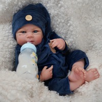 Boneka Bayi Reborn 18 Inci, Mirip Asli, Bahan Vinyl Lembut, Boneka Bayi Baru Lahir Realistis, Mainan untuk Anak, Hadiah, Grosir, Custom