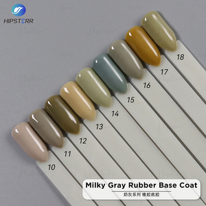 Nouvelle arrivée, base de vernis gel longue durée, gris laiteux foncé, sans acide, couleur transparente, gel UV, forte résistance, application au pinceau - Product Image 4