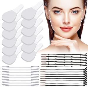 60PCS <span class=keywords><strong>Face</strong></span> Lifting Sticker invisibile traspirante Soft patch autoadesivo a forma di V <span class=keywords><strong>Face</strong></span> Chin <span class=keywords><strong>Lift</strong></span> Tape per il trucco per la cura della pelle - Product Image 5