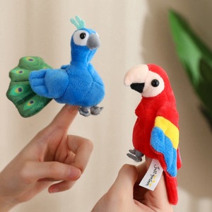 Lindo océano animales tortuga tiburón marionetas <span class=keywords><strong>de</strong></span> mano Super suave muñecos <span class=keywords><strong>de</strong></span> tela <span class=keywords><strong>de</strong></span> felpa para bodas con pavo real loro - Product Image 2