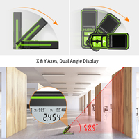 Huepar S120, vente flash, niveau laser rechargeable avec batterie Li-ion, charge Type-C, télémètre, utilisation en extérieur