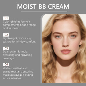 ZEPHOCO Crema <span class=keywords><strong>BB</strong></span> Hidratante, Base de Maquillaje Ligera, Cobertura Natural, Prebase Facial, Cosmético de Belleza Diario 50g OBM - Product Image 2