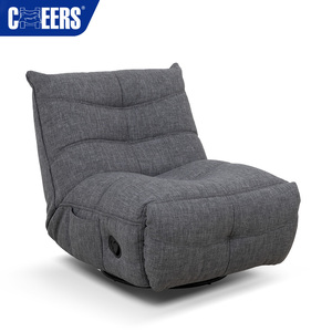 MANWAH CHEERS Fauteuil inclinable en tissu gris, fauteuil à bascule pivotant pour salon, mobilier de maison, canapé individuel - Product Image 2