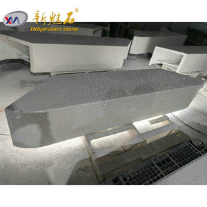Nuevos Materiales de Construcción de Piedra, Banco de Hormigón Prefabricado Gris de Alta Resistencia para Uso en Interiores y Exteriores, Parques - Product Image 1