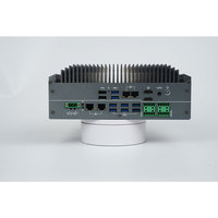 Caja de aluminio Computadora industrial sin ventilador Pantalla HD VGA LAN USB Pantalla ancha Inteligencia artificial Amplio voltaje industrial