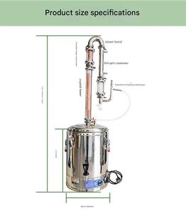 Máquina de Destilación de Aceites Esenciales, Olla de Destilación con Camisa de Vapor de 75L, Equipo de Destilación con Separador de Aceite para Pachulí y Madera de Sándalo - Product Image 6