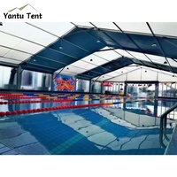 Courts de tennis et de padel extérieurs professionnels à double couche Grande salle de tente modulaire en PVC pour événements sportifs