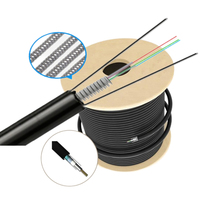 Cable de Fibra Óptica GYTXW de Alta Resistencia, 24 Núcleos, con Cubierta de PE Impermeable para Instalación en Ductos o Aérea