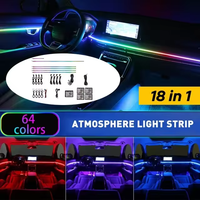 Bande LED RGB pour voiture en acrylique à éclairage ambiant, nouvelle condition, accessoire de décoration intérieure de voiture, vente chaude