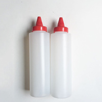 Bouteille en plastique personnalisée de 200 ml, 300 ml, 400 ml de qualité alimentaire pour remplissage à chaud, idéale pour sauces, ketchup, miel, confiture – Emballage souple à presser