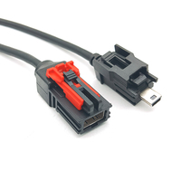 Cable de Transmisión de Datos para Automóvil, Conector Macho HSAL-2 de 12 Pines Recto a Mini USB Macho de 5 Pines para Buick GMC