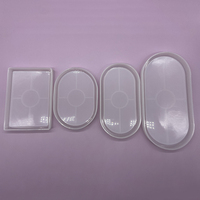 Early Riser DIY Béton Ciment Plateau Plaque Moule Rectangle Ovale Silicone Résine Coaster pour Clés Titulaire Table Gâteau Outils