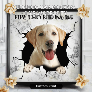 Vinilos Decorativos Removibles <span class=keywords><strong>para</strong></span> Autos con Diseño <span class=keywords><strong>de</strong></span> Perro Adorable, Impresión Personalizada, 1 Año <span class=keywords><strong>de</strong></span> Garantía, Estilo Personalizado, Decoración <span class=keywords><strong>para</strong></span> Ventanas - Product Image 2