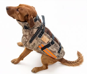 <span class=keywords><strong>Gilet</strong></span> de protection pour <span class=keywords><strong>chien</strong></span> anti-couteau à poignarder, protection poitrine et ventre, camouflage haute visibilité, chasse toutes saisons, respirant - Product Image 2