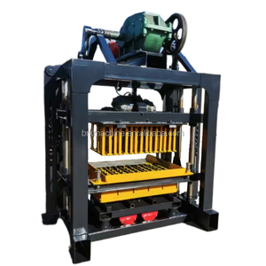 Machine à briques de pavage du Nigéria QTJ4-40 Houdis, machine à blocs creux avec pompe à ciment pour les clients du Laos, du Cambodge, du Vietnam et du Cameroun - Product Image 3