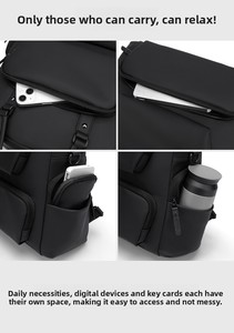 Sac à dos décontracté tendance et stylé ; Design compact et minimaliste pour les professionnels ; Polyvalent, à porter à l'épaule ou en bandoulière pour les trajets quotidiens et les voyages. - Product Image 6