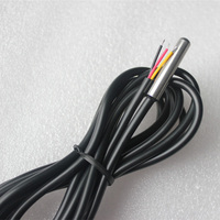Sensor Digital de Alta Precisión para Sensor de Temperatura DS18S20 con Sonda de Acero Inoxidable/Cobre y Montaje por Soldadura