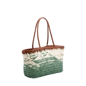 Sac fourre-tout tissé fait main-Sac à main en paille naturelle avec poignée <span class=keywords><strong>marron</strong></span> pour les sorties estivales et décontractées - Product Image 2