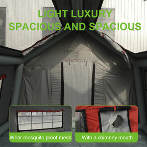 Tente de camping gonflable YJHOME, taille personnalisable, quatre saisons, imperméable, ouverture automatique rapide, design portable pour utilisation en extérieur - Product Image 2