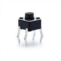 Interrupteur tactile électronique à bouton-poussoir en laiton et acier inoxydable 4,5*4,5 mm DIP 4 broches 1NO 50mA pour appareils électroménagers