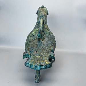 Zhao Qing Antique Brass Bird Zun Hiện Vật Trang Trí Bộ Sưu Tập Trang Trí Công Phu Mùa Xuân Mùa Thu Thủ Công Mỹ Nghệ Kim Loại Đồ Vật Trang Trí - Product Image 4
