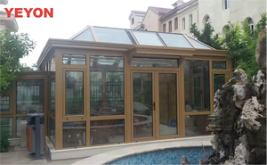 Pergola Esterna Moderna Autoportante Residenziale con Vetri Doppi Temperati e Isolanti Low-E, Impermeabile e Chiusa, per Giardino e Veranda - Product Image 2