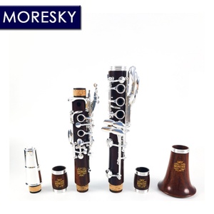 MORESKY Clarinette en bois de Mopane/Roes, accordage en Do, 18 clés, plaqué argent MC6812 - Product Image 3