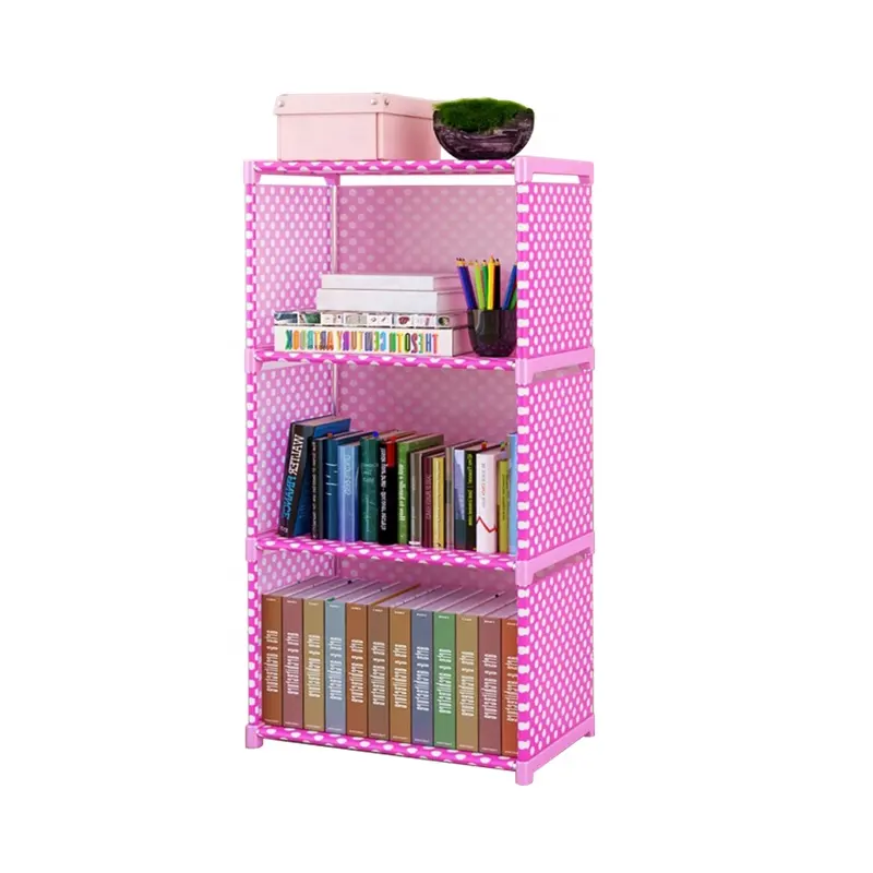 Fabric folding bookshelf / portable book cabinet / book storage case