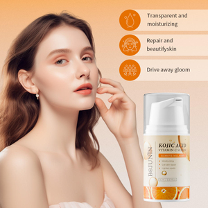 Crema Facial de <span class=keywords><strong>Aloe</strong></span> <span class=keywords><strong>Vera</strong></span> de Marca Privada, Orgánica y Vegana, Hidratante, Blanqueadora, Elimina Manchas Oscuras, Iluminadora, con Vitamina C y Ácido Kójico - Product Image 1