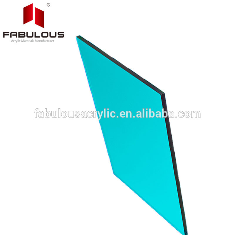 publicité adaptée aux besoins du client par bleu piscine acrylique miroir Feuille acrylique a mené le support léger