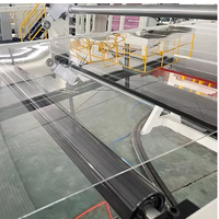 Ligne de production d'extrusion de feuilles en polycarbonate PC PMMA, machine d'extrusion de plaques entièrement automatique à haute productivité avec moteur PLC et roulement