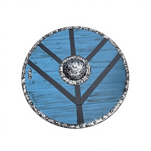 Escudo Vikingo Azul Hecho a Mano |   Cosplay Nórdico, Decoración - Product Image 1