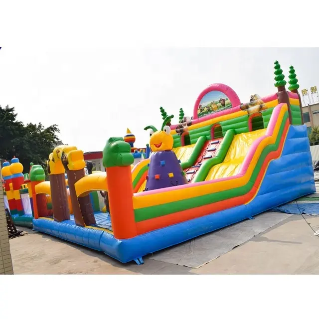 Parque de juegos inflable para niños, toboganes de castillo hinchable, comercial, a la venta
