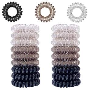 Coletero de Pelo Sencillo de Color Sólido Song May para Mujer, Coleteros de Moda con Forma de Teléfono, Material TPU, 4 cm de Diámetro - Product Image 3