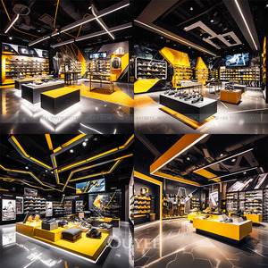 Hiện Đại Và Thời Trang Thể Thao Cửa Hàng Thiết Kế Nội Thất Tường Cao May Hiển Thị Đứng Thể Thao Cửa Hàng Hiển Thị Cho Quần Áo Với Gương - Product Image 3