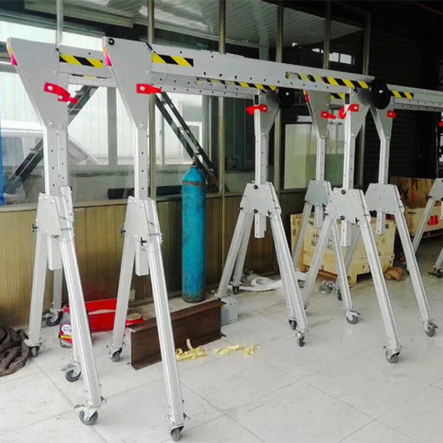 Adjustable Portable Gantry Crane Lightweight Durable with Wheels Safe & Reliable Lifting Performance